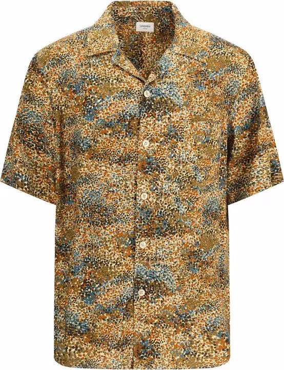Saint Laurent Multicolor Viscose Pattern Shirt