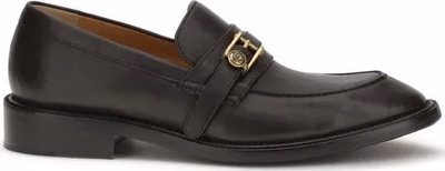 Black Calf Leather Bos Taurus Slip-On Loafers