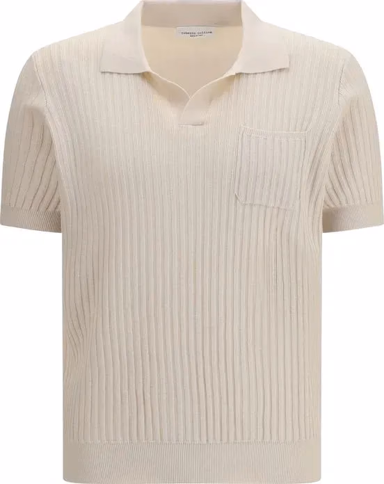 Roberto Collina Beige Cotton Polo Shirt