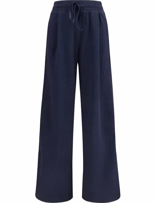 Max Mara Blue Cotton Casual Pants