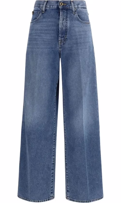 Jacob Cohen Blue Cotton Relaxed Fit Jeans