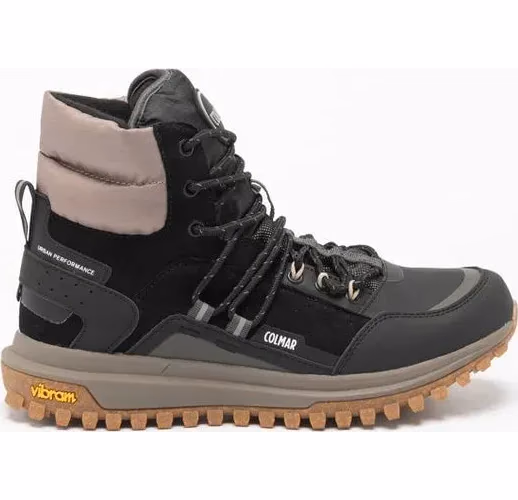 Colmar Black Leather Ankle Boots
