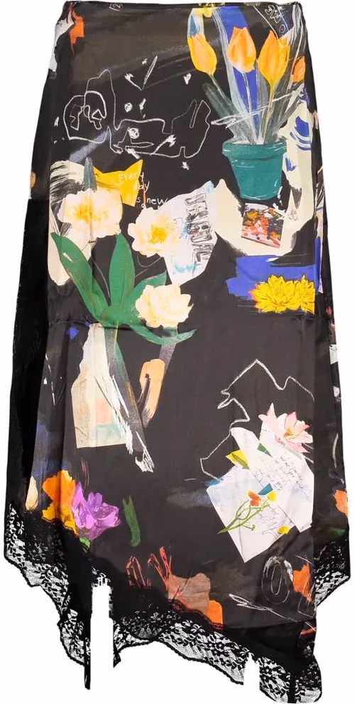 Desigual Nero Poliammide Women Skirt