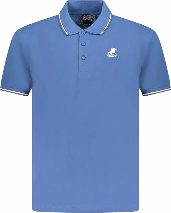 U.S. Grand Polo Blue Cotton Men's Polo Shirt