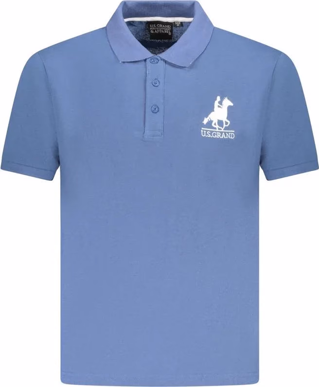 U.S. Grand Polo Blu Cotton Men Polo