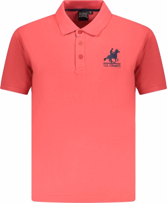 U.S. Grand Polo Red Cotton Men Polo Shirt