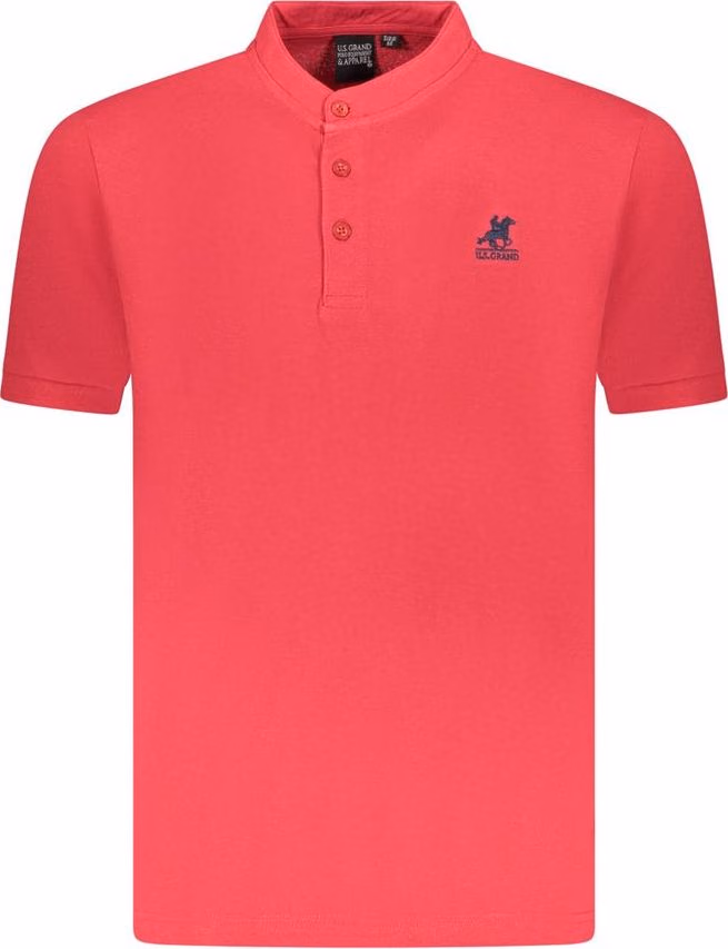 U.S. Grand Polo Red Cotton Men Polo Shirt