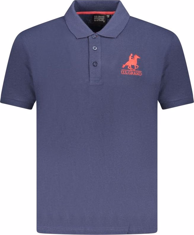 U.S. Grand Polo Blu Cotton Men Polo