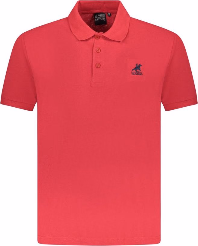 U.S. Grand Polo Red Cotton Men Polo Shirt