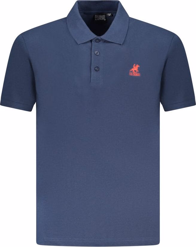 U.S. Grand Polo Blue Cotton Men Polo Shirt