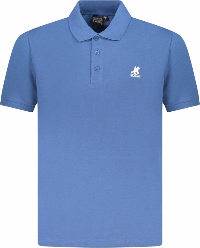 U.S. Grand Polo Blue Cotton Men Polo Shirt