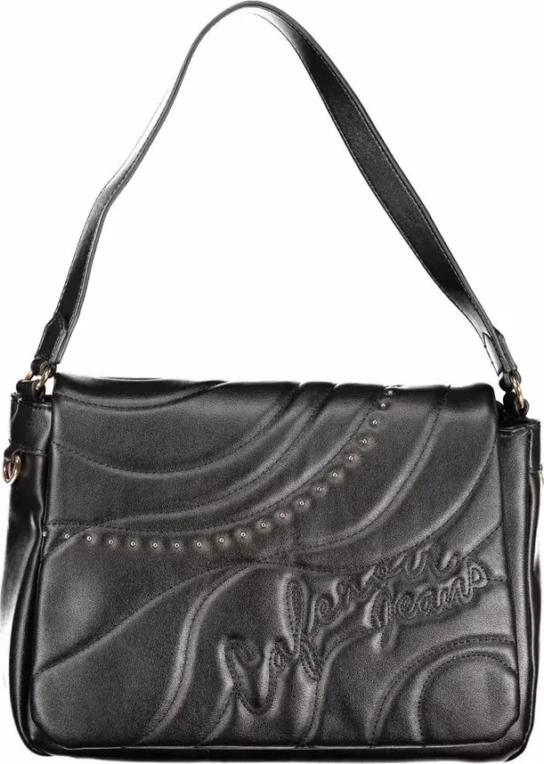 Cafenoir Black Polyurethane Women Shoulder Bag