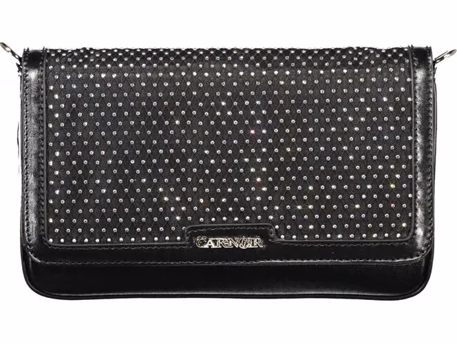 Cafenoir Black Polyurethane Women's Shoulder Bag