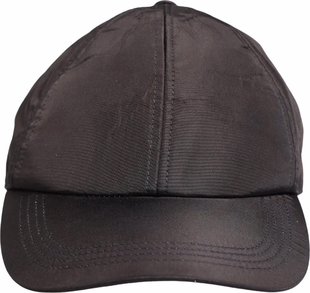Dolce & Gabbana Men Black Cotton 6 Panels Baseball Cap Hat