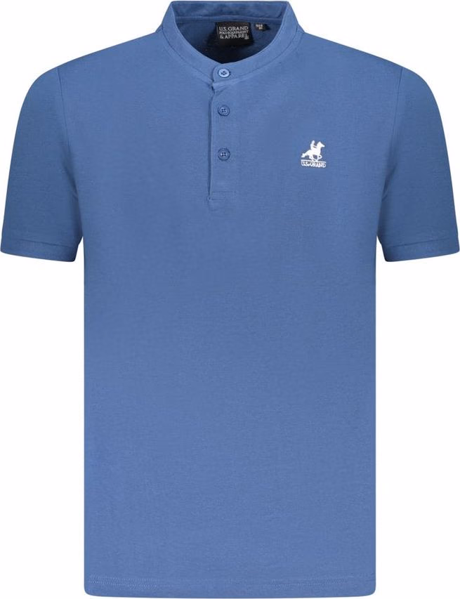 U.S. Grand Polo Blue Cotton Men Polo Shirt