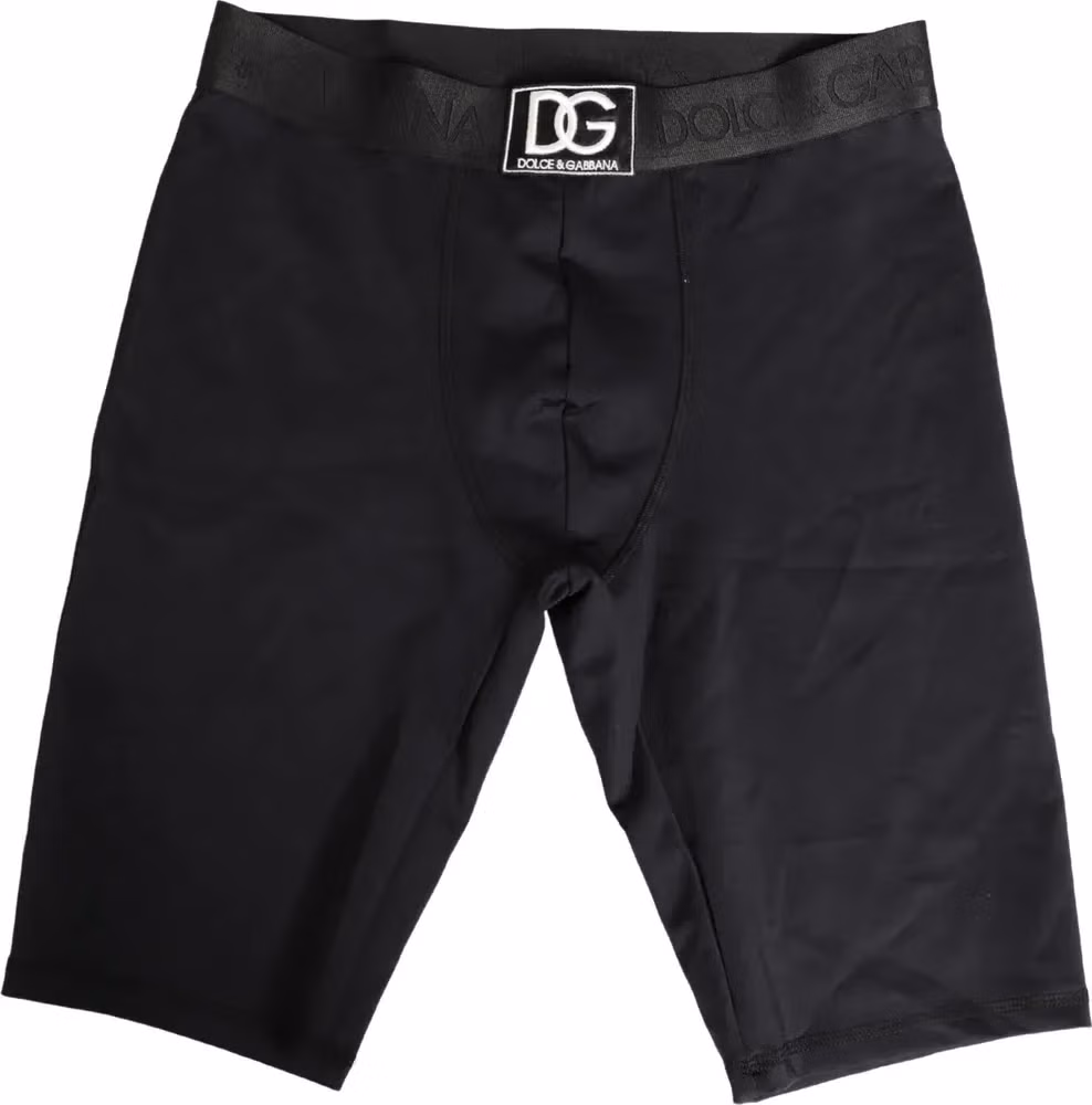 Dolce & Gabbana Black Logo Waistband Men BoxerShorts Underwear