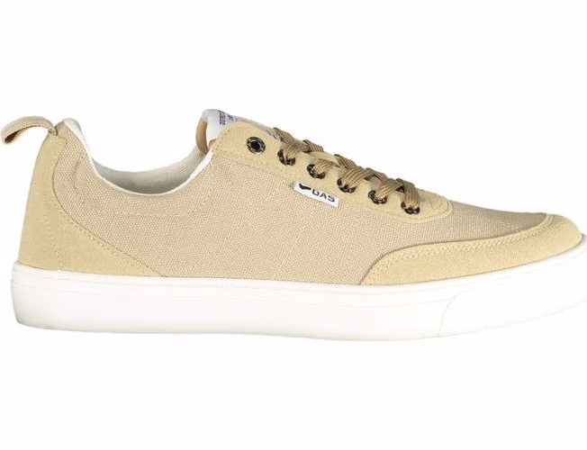 Gas Beige Polyurethane Men Sneaker