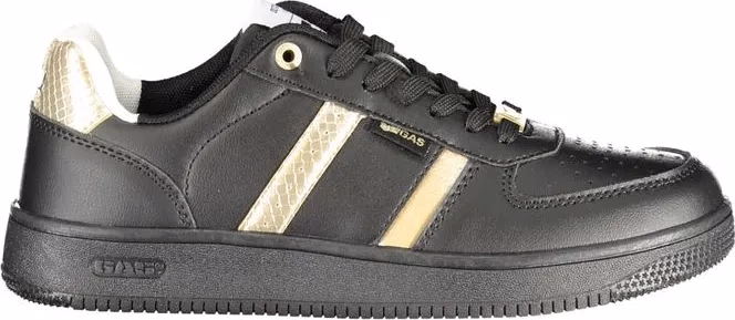 Gas Black Polyurethane Women Sneaker