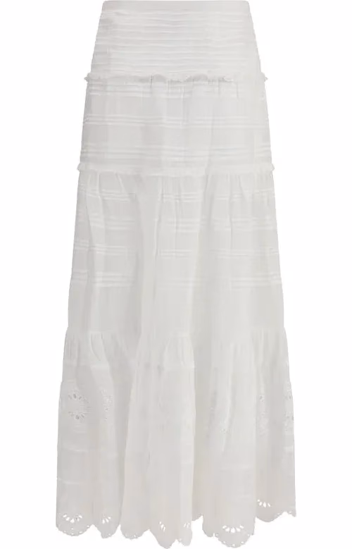 Isabel Marant Étoile White Viscose Long Skirt