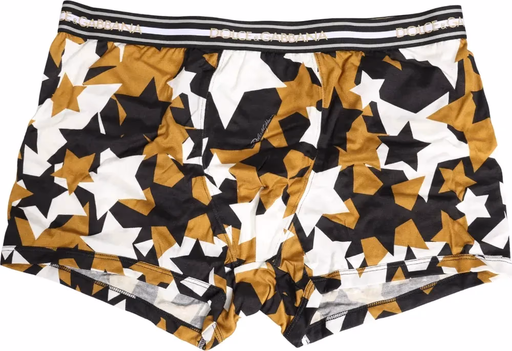 Dolce & Gabbana Multicolor Stars Print Regular Boxer Underwear