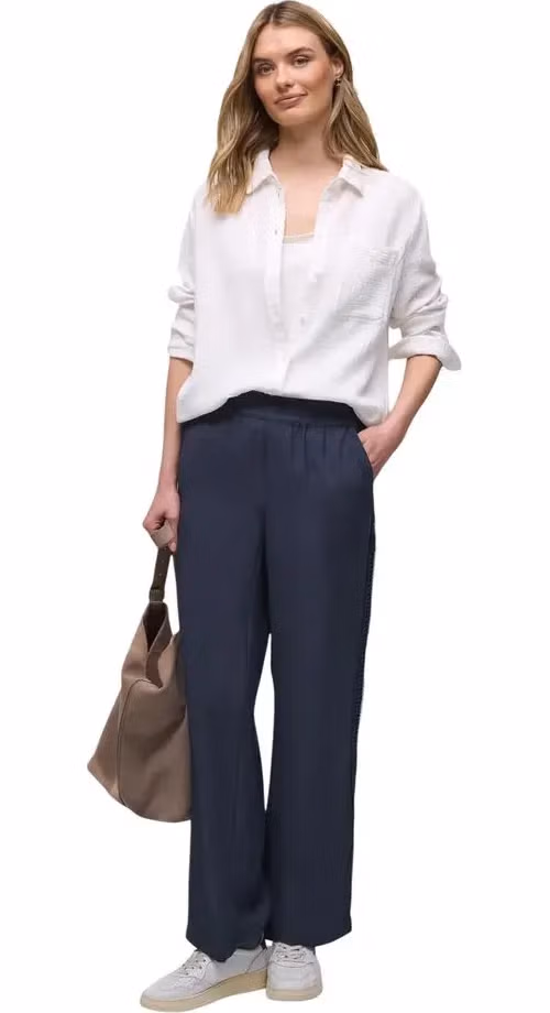 Street One Blue Modal Casual Pants
