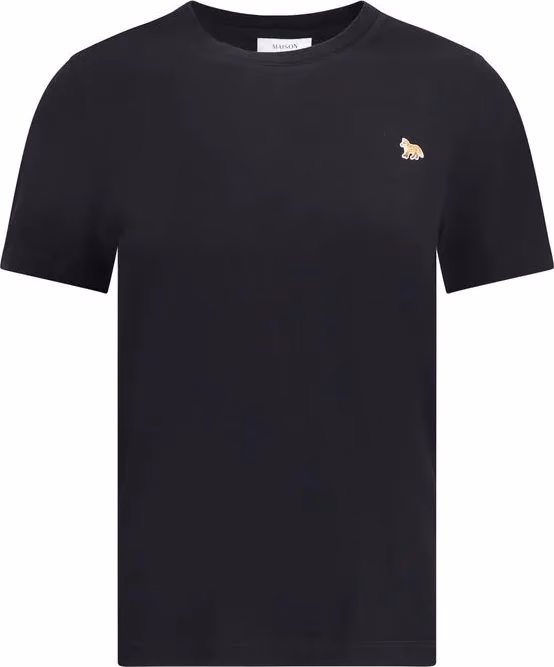 Maison Kitsuné Black Cotton T-Shirt