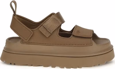 Brown Recycled Polyester Flat Sandals