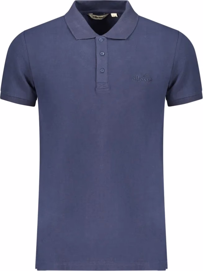 Ellesse Blue Cotton Men Polo Shirt
