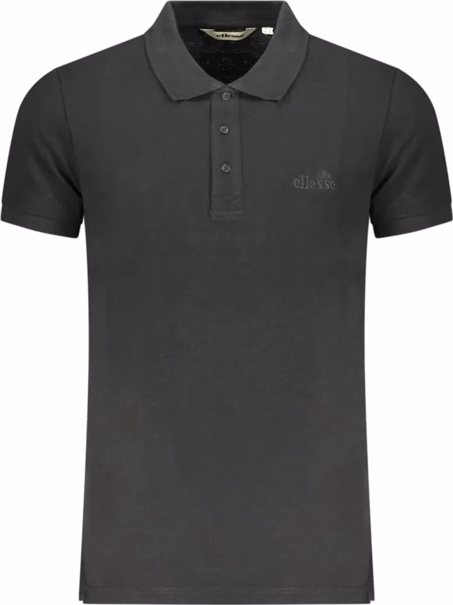Ellesse Black Cotton Men Polo Shirt