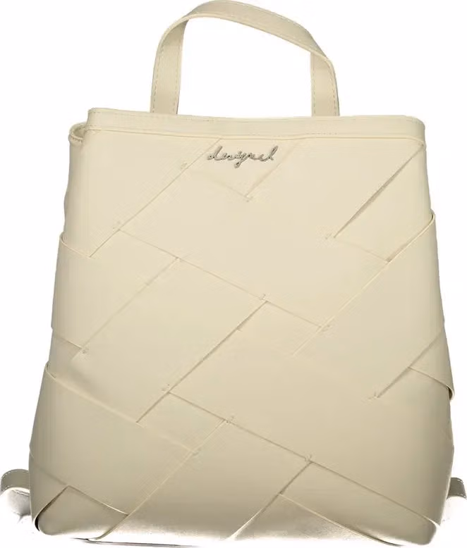 Desigual Bianco Poliuretano Female Mini Backpack