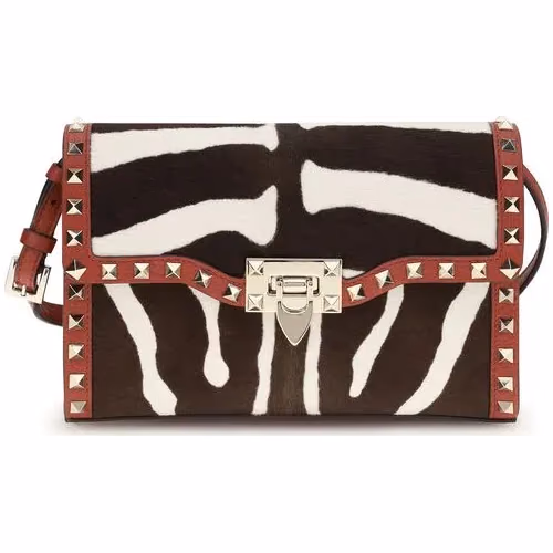 Valentino Garavani Multicolor Calf Leather Bos Taurus Shoulder Bag