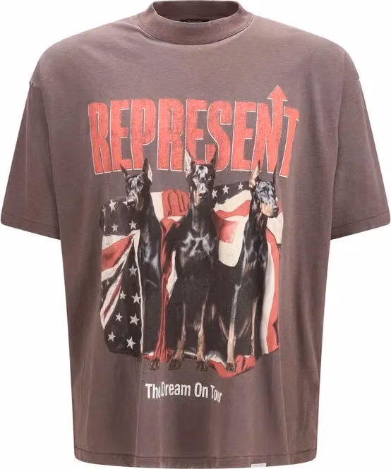 Represent Black Cotton T-Shirt