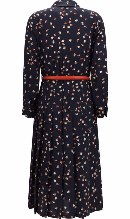 Max Mara Blue Silk Casual Dress