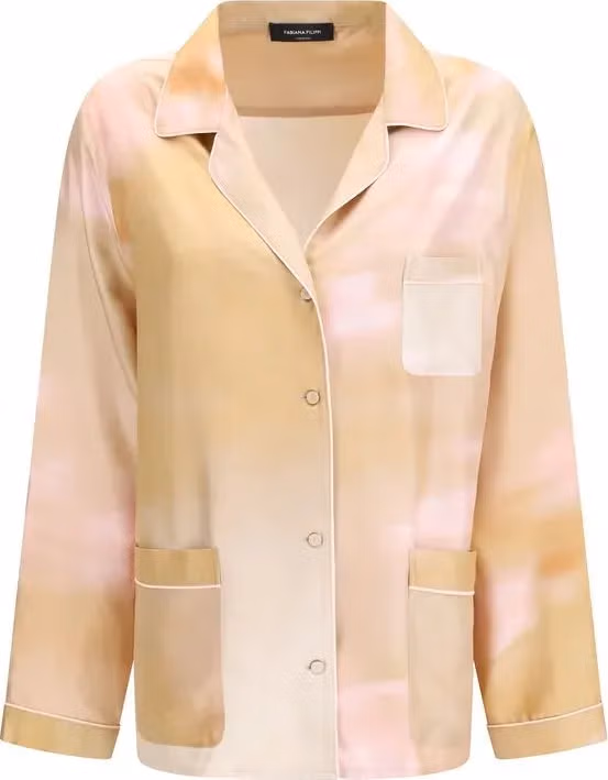 Fabiana Filippi Multicolor Silk Pattern Shirt