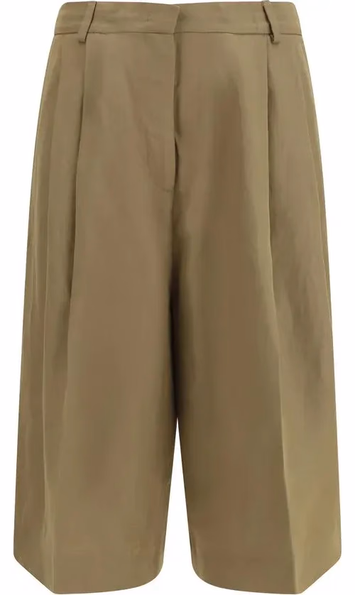 Fabiana Filippi Beige Viscose Cropped Pants