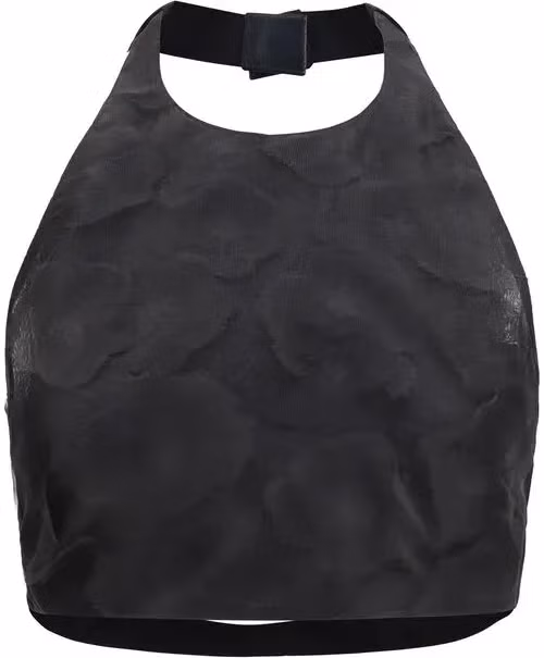 Max Mara Black Silk Pattern Shirt