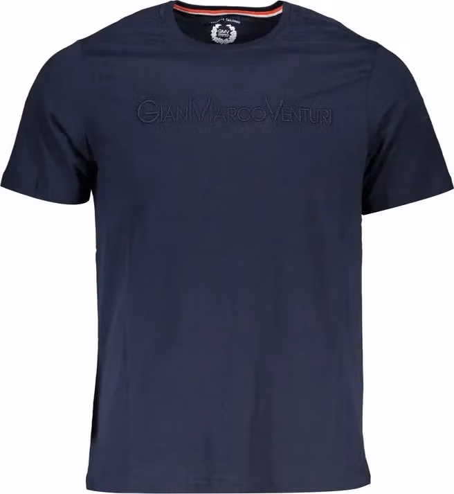Gianmarco Venturi Blue Cotton Men T-Shirt