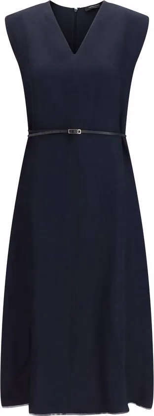 Fabiana Filippi Blue Viscose Long Dress