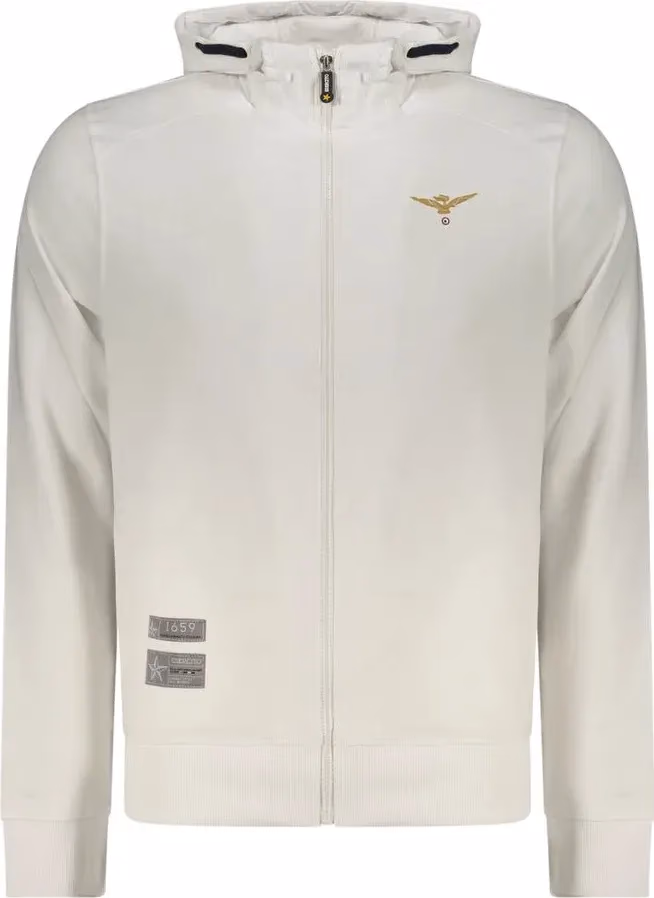 Accademia Militare White Cotton Men's Hoodie