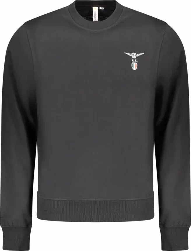 Accademia Militare Black Cotton Men's Sweatshirt