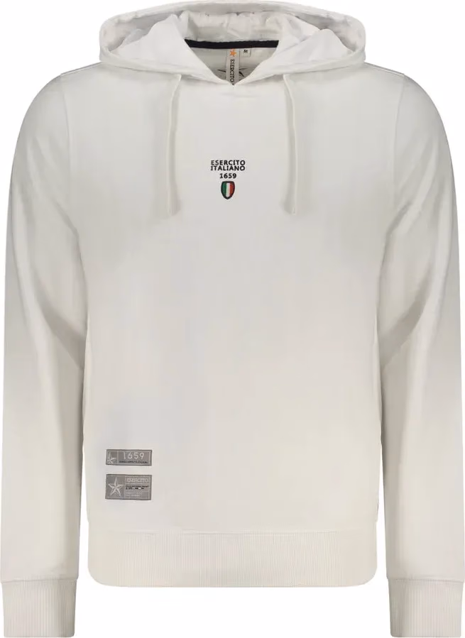 Accademia Militare White Cotton Men's Hoodie