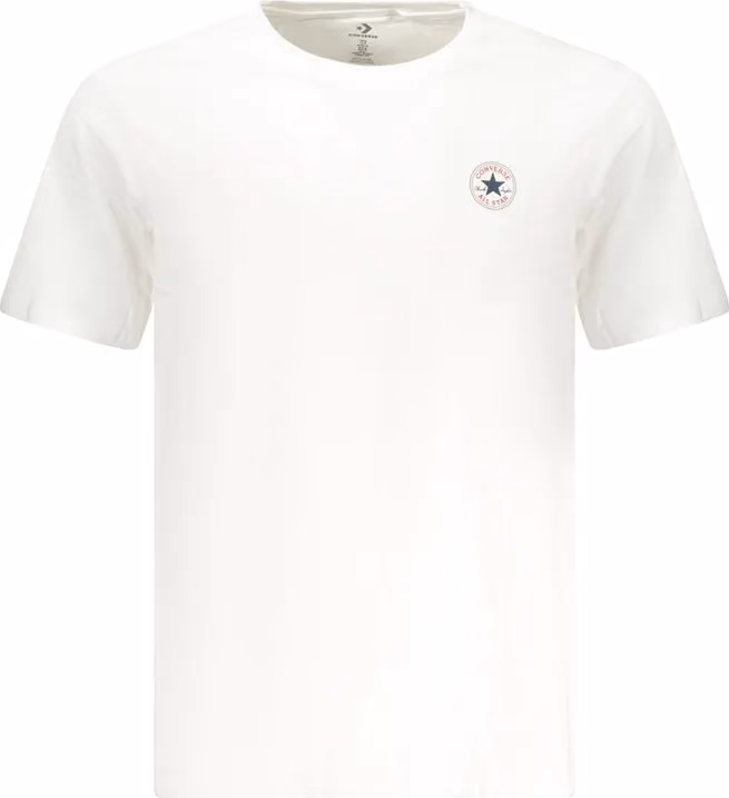 Converse White Cotton Men T-Shirt