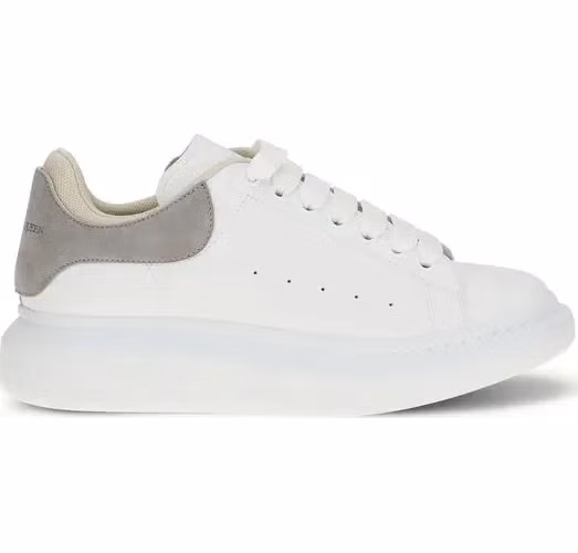 Alexander McQueen White Calf Leather Bos Taurus Chunky Sneakers