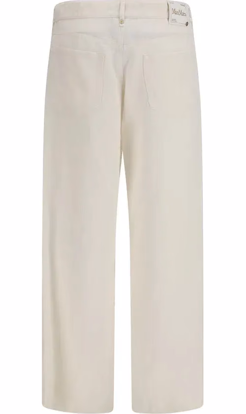 'S Max Mara Beige Cotton Casual Pants