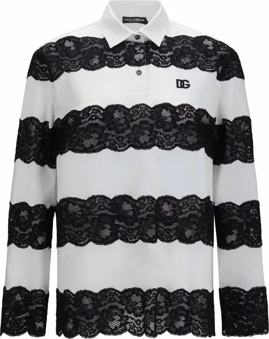 Dolce & Gabbana White Cotton Polo Shirt