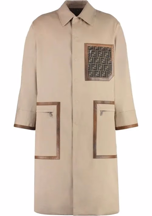 Fendi Beige Cotton Coat