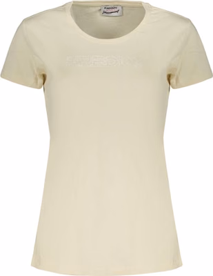 Beige Cotton Women's T-Shirt