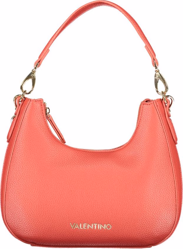 Mario Valentino Rosso Polyurethane Women's Bag with Removable Shoulder Strap