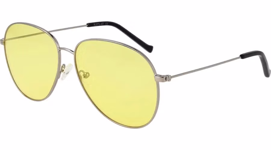 Replay Silver Metal Sunglasses