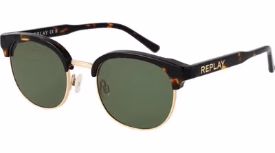 Brown Metal Sunglasses